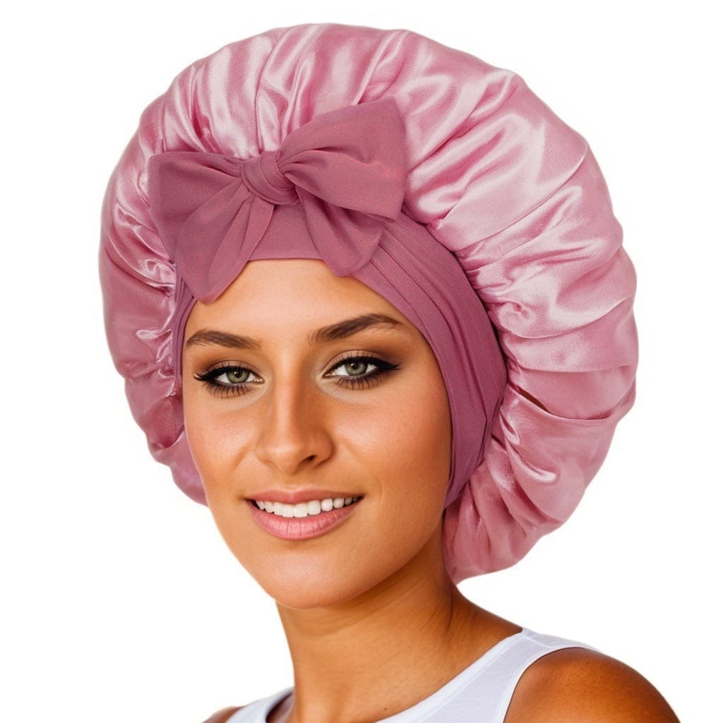 Smooth-Night by Centuras Premium™ (Double Layer Hair Bonnet with Magic Tie Band)