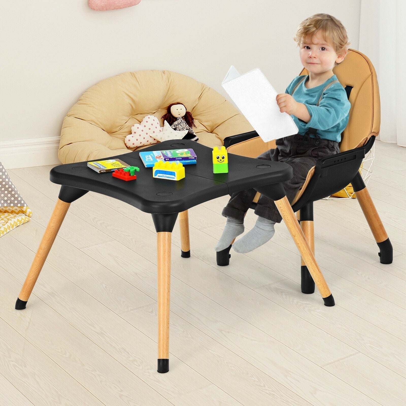 Babyjoy 5-in-1 High Chair - Coffee