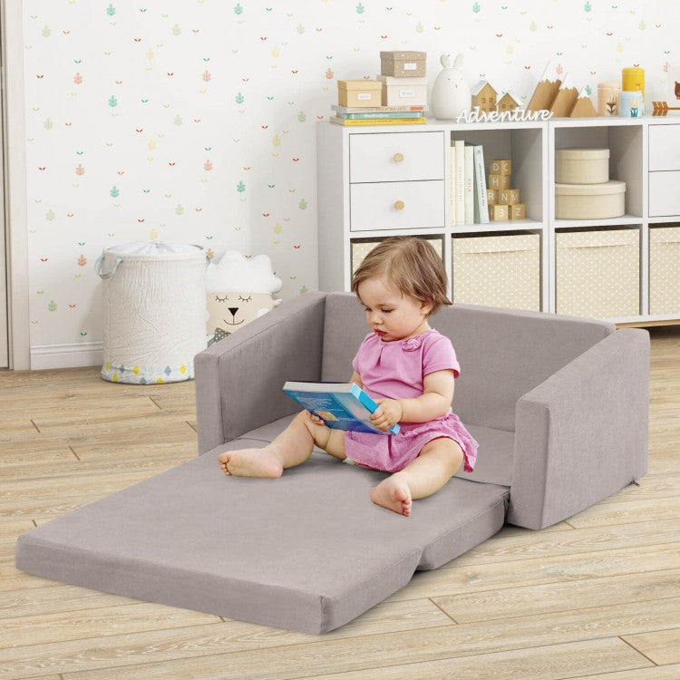 Large 2-in-1 Children's Convertible Sofa to Lounger