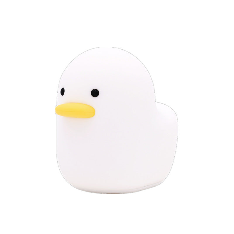 Squishy Silicone Duck LED Night Light - Perfect Gift for Kids and Girls